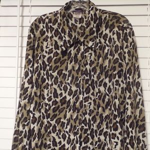 😍 Sheer Plus Size Cheetah top
